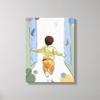 De Eerste Grond – Vroege Kindertijdontdekking Canvas Afdruk