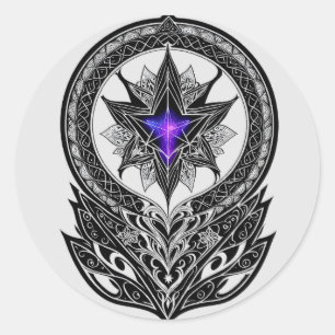 De eerste handtekening ronde sticker