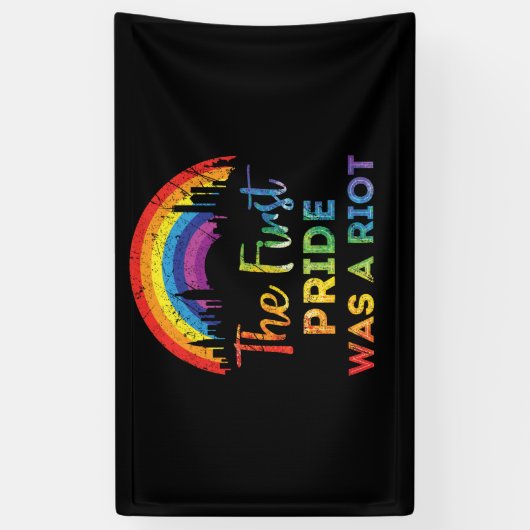 De eerste homepage was een oproerling-GBT Spandoek (Verticaal)