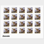 De eerste horloge vierkante sticker (Vel)