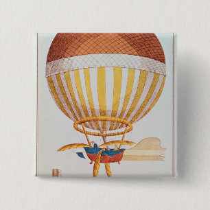 De eerste kanaalkruising vierkante button 5,1 cm
