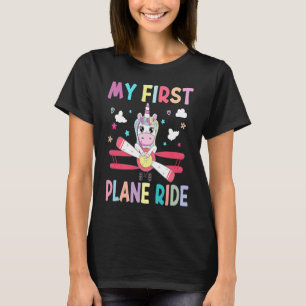 De eerste keer dat ik op mijn eerste vliegtuig ree t-shirt