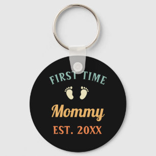 De eerste keer dat mama Motherhood Moederdag Sleutelhanger