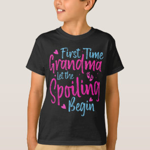 De eerste keer dat oma grootmoeder de spoeling laa t-shirt