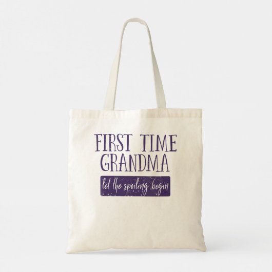 De eerste keer dat oma grootmoeder grootmoeder Gif Tote Bag (Achterkant)