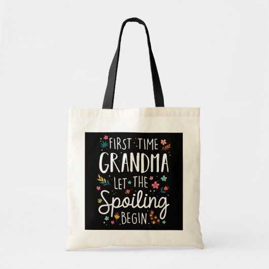 De eerste keer dat oma het spil laat beginnen tote bag (Voorkant)