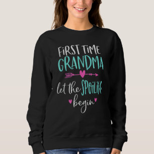 De eerste keer dat oma het sprankelen laat beginne trui