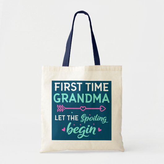 De eerste keer dat oma het sprankelen nieuw laat b tote bag (Voorkant)