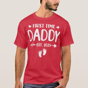De eerste keer dat papa 2023 is... om vader te wor t-shirt