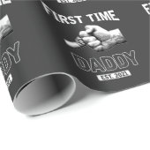 De eerste keer dat vader 2021 papa vaderdag is cadeaupapier (Rol Hoek)