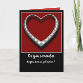 De eerste keer dat we verliefd werden kaart (Voorkant)