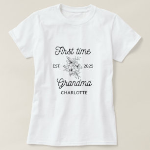 De eerste keer oma Moederdag Gift T-shirt