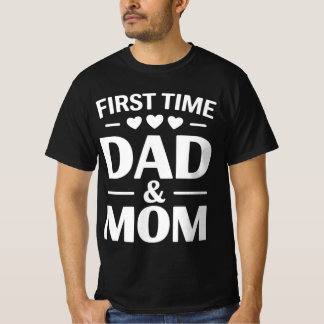 De eerste keer papa en mama t-shirt