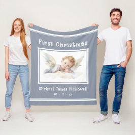 De eerste kerst-Baby-engel van het kind Fleece Deken