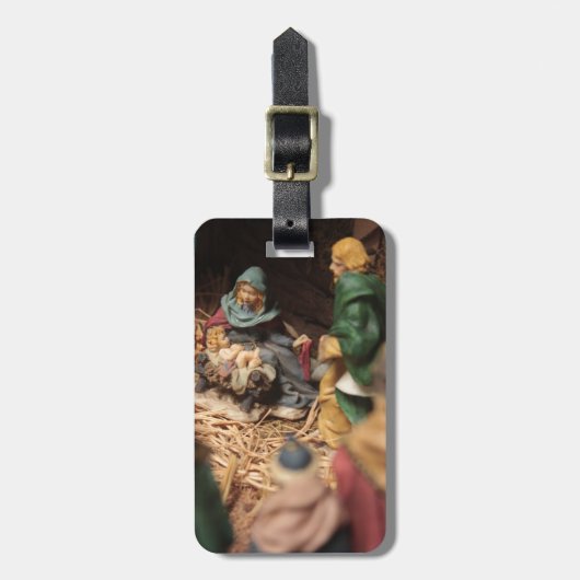 De eerste kerst bagagelabel (Voorkant verticaal)