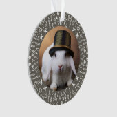 De eerste kerst van ons konijn ornament (voorkant)