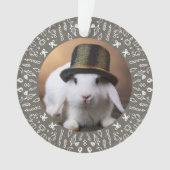 De eerste kerst van ons konijn ornament (voorkant)