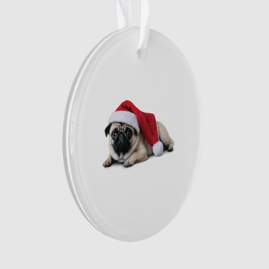 De eerste kerst van Pug Ornament (voorkant)