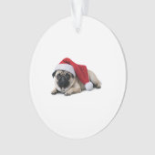 De eerste kerst van Pug Ornament (voorkant)