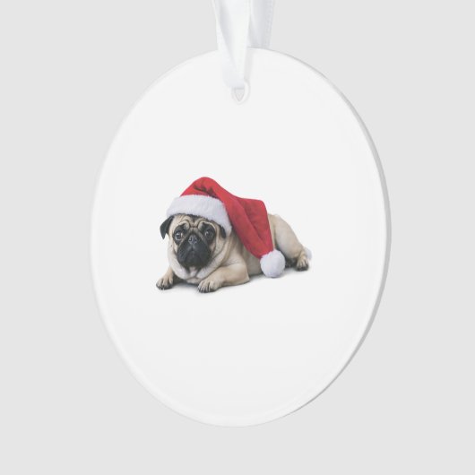 De eerste kerst van Pug Ornament (voorkant)
