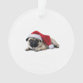 De eerste kerst van Pug Ornament (voorkant)