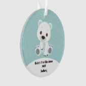 De eerste kerstdag van de Baby Baby Ornament (voorkant)