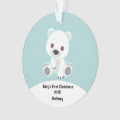 De eerste kerstdag van de Baby Baby Ornament (voorkant)