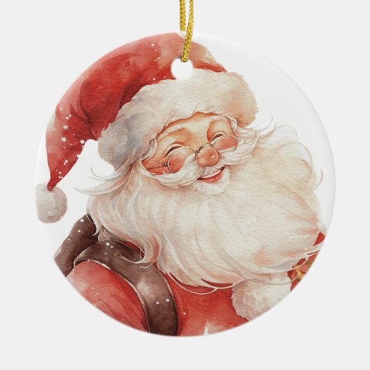 De eerste kerstdagen van Santa Baby Keramisch Ornament (Voorkant)