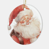 De eerste kerstdagen van Santa Baby Keramisch Ornament (Links)