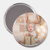 De eerste kerstfeestdag voor baby's magneet (Voorkant / Achterkant)