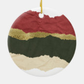 De eerste kerstfoto van de moderne, speciaal voor  keramisch ornament (Achterkant)