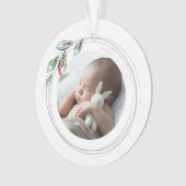 De eerste kerstfoto van Whimsical Baby Ornament (voorkant)