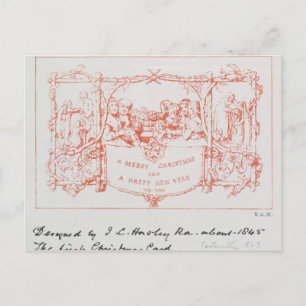 De eerste kerstkaart, door J.C.Horsley, 1843 Feestdagenkaart
