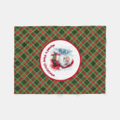 De eerste kerstman van de baby, de kerstman, de ke fleece deken (Voorkant (Horizontaal))