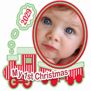 De eerste Kerstmis van de baby 2010 Uw Baby foto Fotobeeldje Ornament