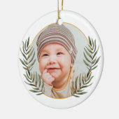 De eerste kerstperiode van baby's keramisch ornament (Links)