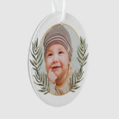 De eerste kerstperiode van baby's ornament (voorkant)