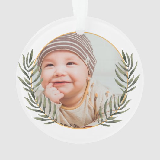 De eerste kerstperiode van baby's ornament (achterkant)