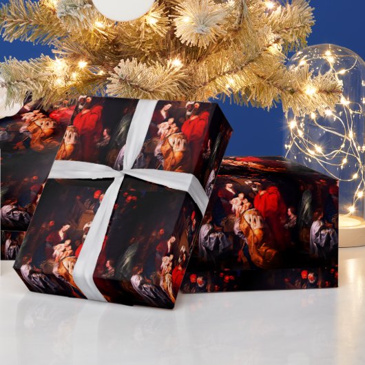 De eerste kerstVintage Cadeaupapier (Feestdagen)