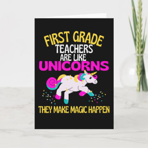De eerste klas Unicorn-leraar is magisch, leraren Kaart