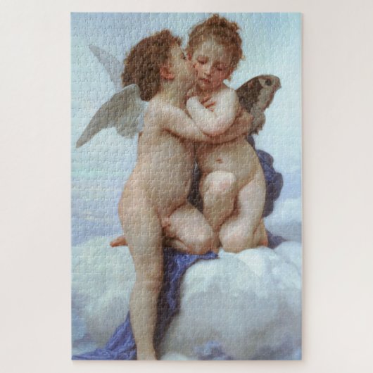 De eerste kus, Amor en Psyche, Bouguereau Legpuzzel (Verticaal)