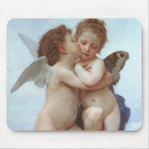 De eerste kus, Amor en Psyche, Bouguereau Muismat