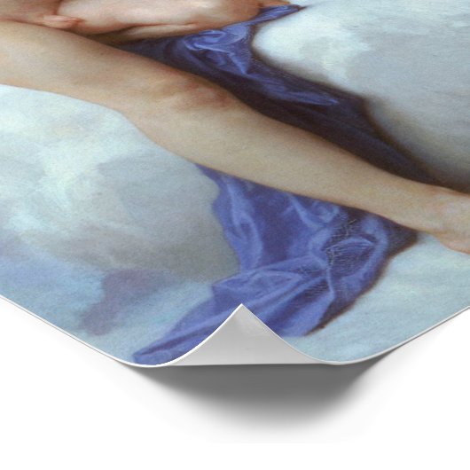 De eerste kus, Amor en Psyche, Bouguereau Poster (Hoek)