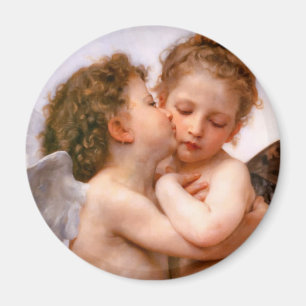 De Eerste Kus van engelen, Bouguereau Magneet