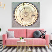 De eerste lentegedreven klok met druk, uitzicht va canvas afdruk (Insitu (Woonkamer))