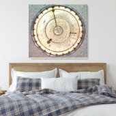 De eerste lentegedreven klok met druk, uitzicht va canvas afdruk (Insitu (Slaapkamer))