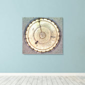 De eerste lentegedreven klok met druk, uitzicht va canvas afdruk (Insitu (Houten vloer))