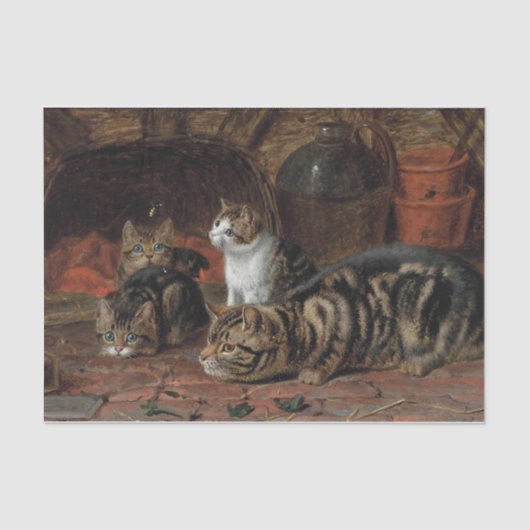 De eerste les van Horatio Henry Couldery Tissuepapier (Voorkant)