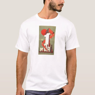 'De eerste mei'-constructivismdruk T-shirt