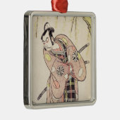 De eerste Nakamura Nakazo als een Samurai Metalen Ornament (Rechts)